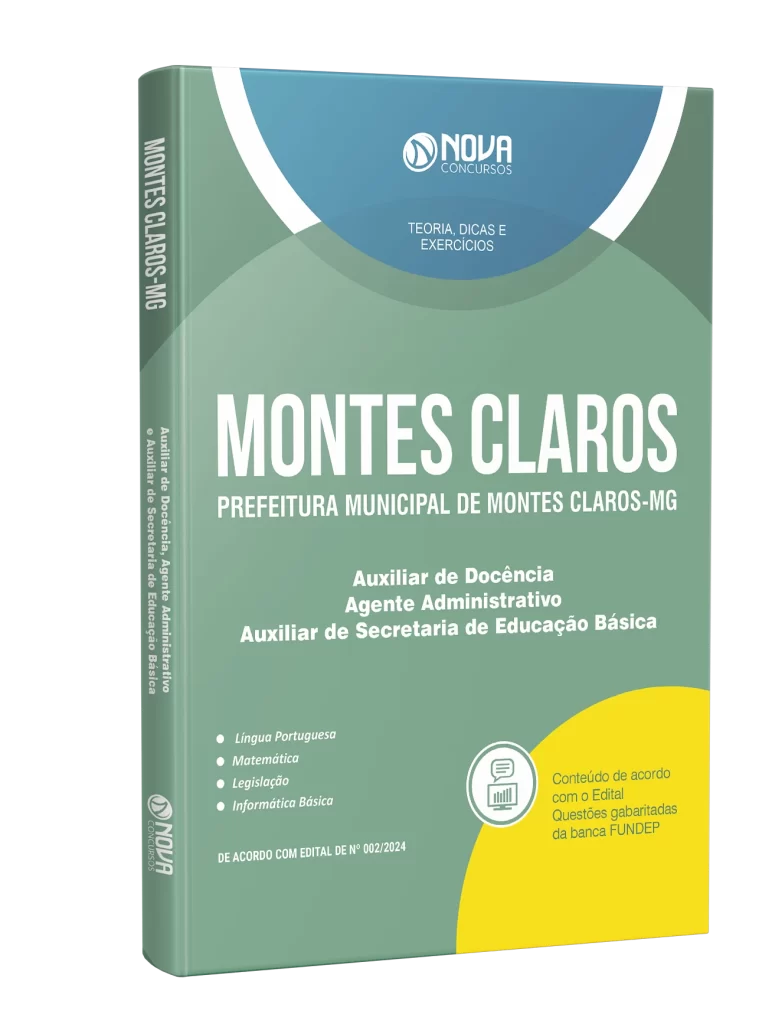 Apostila Prefeitura de Montes Claros - MG 2024