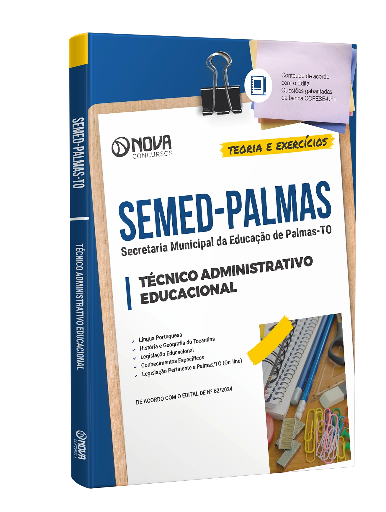 Apostila SEMED Palmas - TO 2024 - Técnico Administrativo Educacional